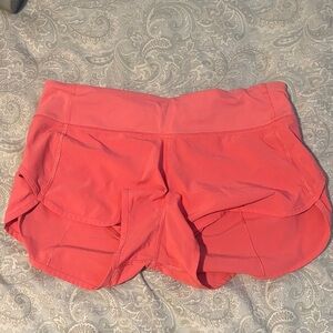 Lululemon pink 2.5” Speed up Shorts